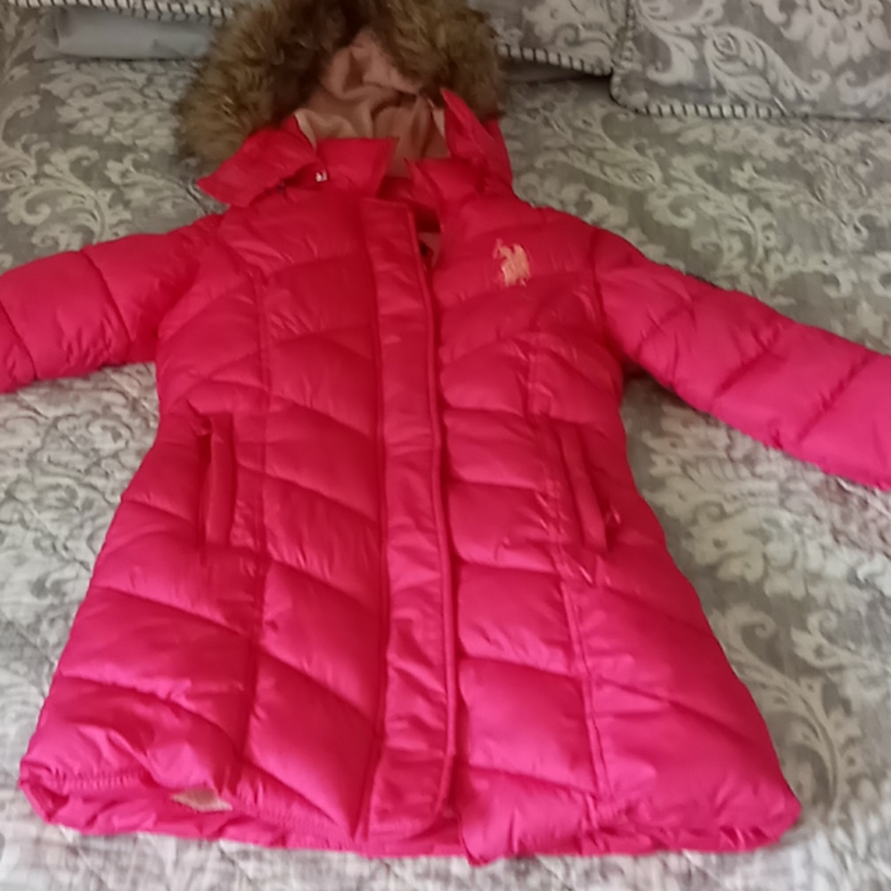 U.S Pollo Assn. Pink kids puffer 💗